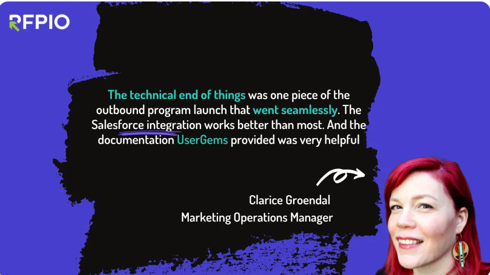 Quick win: RFPIO uses UserGems to 3X outbound performance in one quarter
