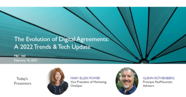 Webinar | The Evolution of Digital Agreements: A 2022 Trends & Tech Update