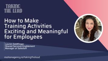 How to make training activities exciting and meaningful for employees with Lauren Goldfinger