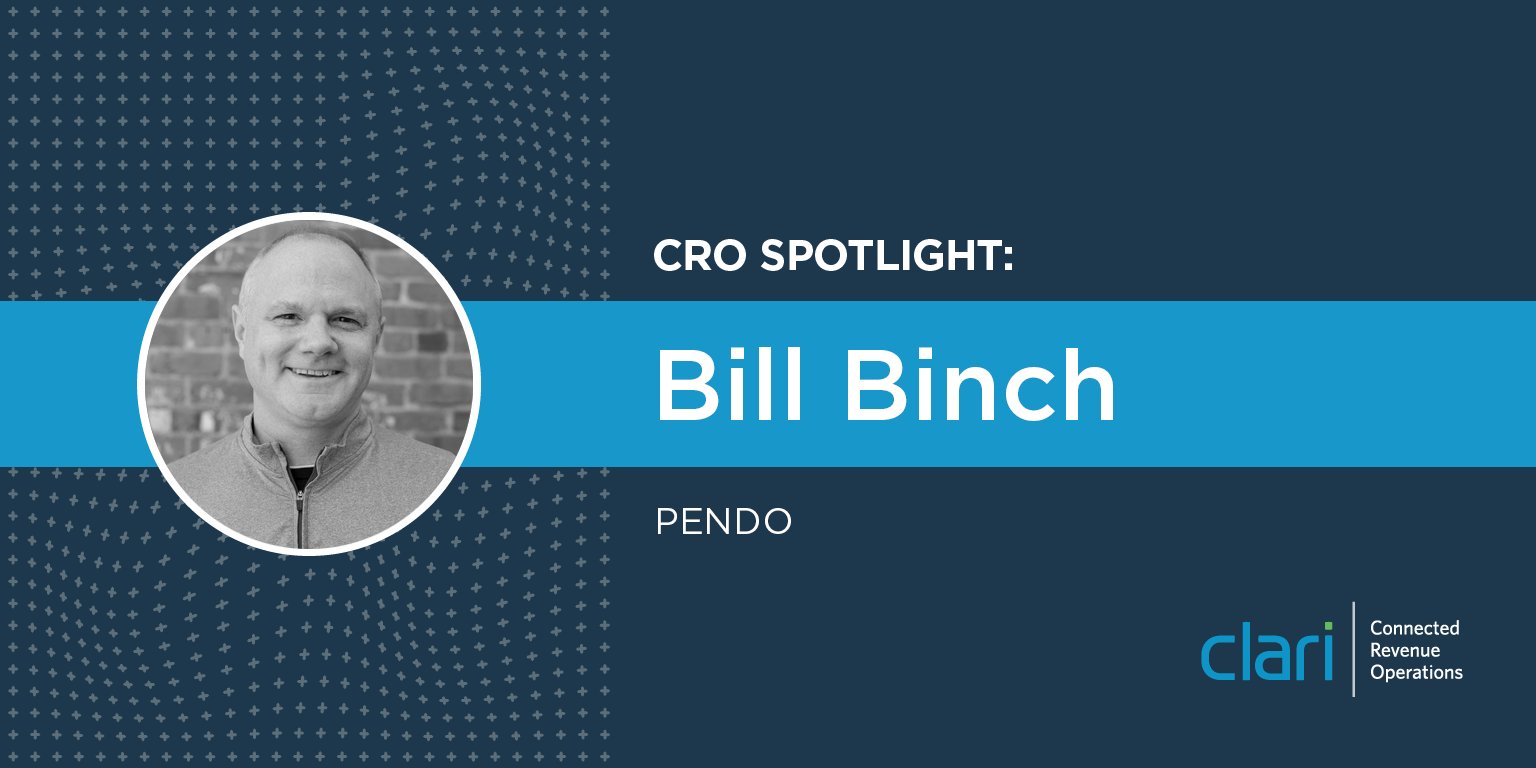 CRO Spotlight: Q&A with Bill Binch, Pendo