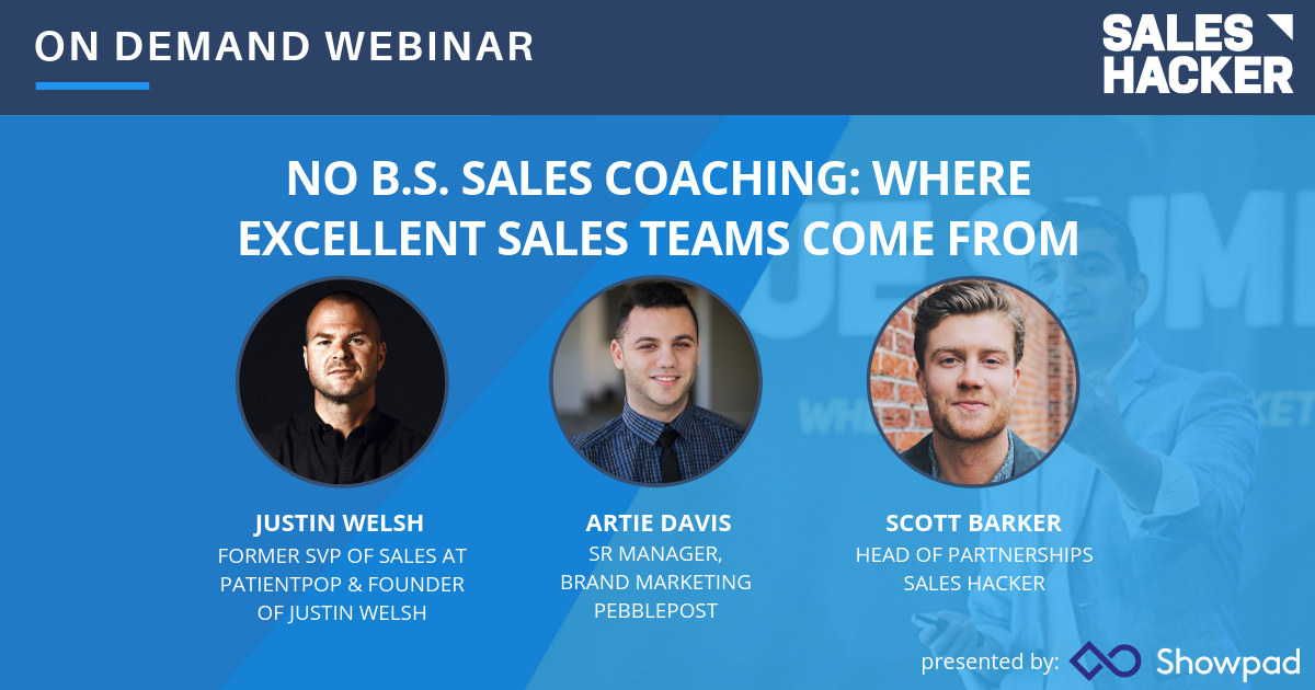 No B.S. Sales Coaching: Where Excellent Sales Teams Come From
