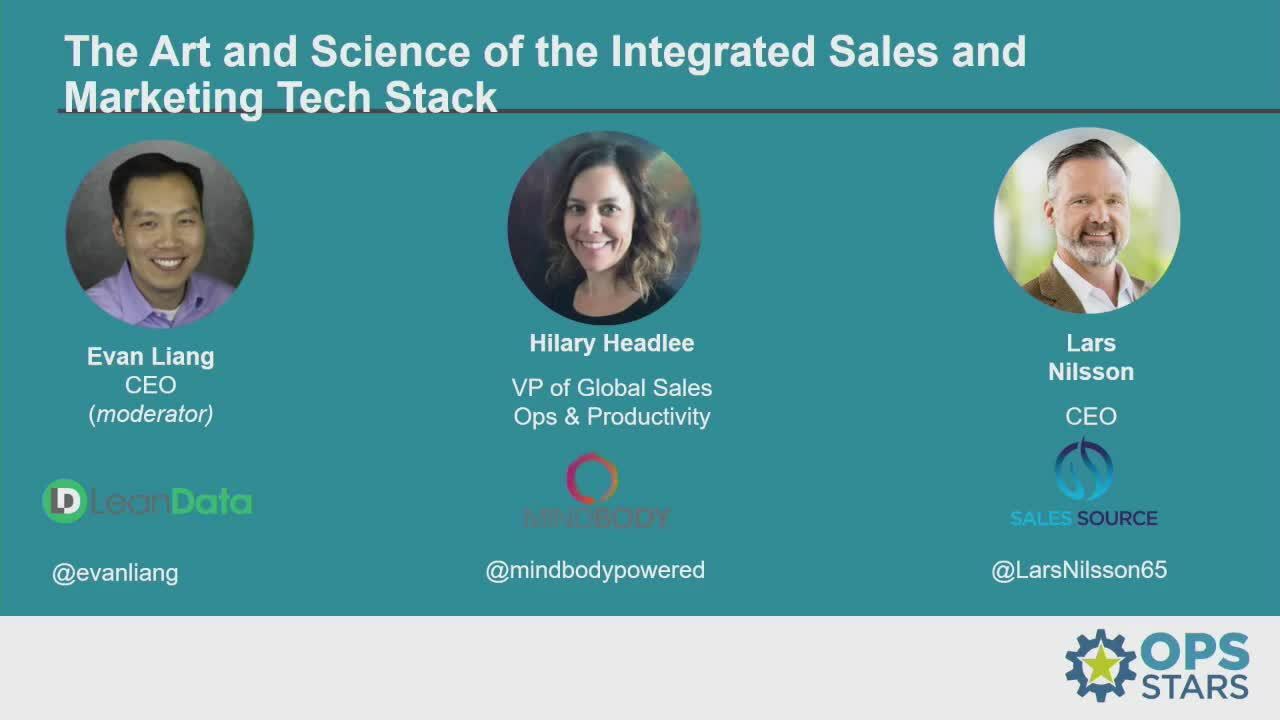 The Art and Science of the Integrated Sales and Marketing Tech Stack