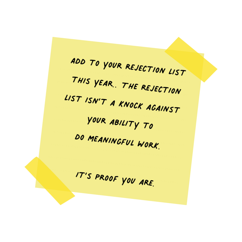 How to handle rejection as a creative