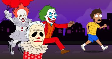 A Spooky Halloween Game: The Joker, Pennywise and Wrinkles the Clown
