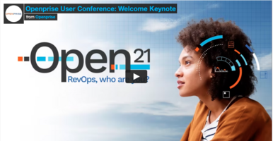 Openprise User Conference: Welcome Keynote