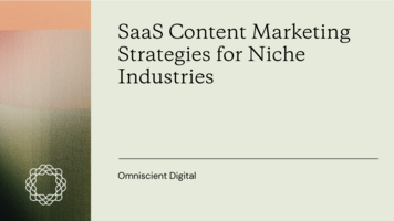 SaaS Content Marketing Strategies for Niche Industries