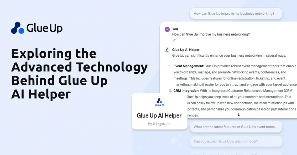 Exploring the Advanced AI Technology Behind Glue Up AI Helper