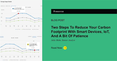 Two Steps To Reduce Your Carbon Footprint With Smart Devices, IoT, And A Bit Of Patience