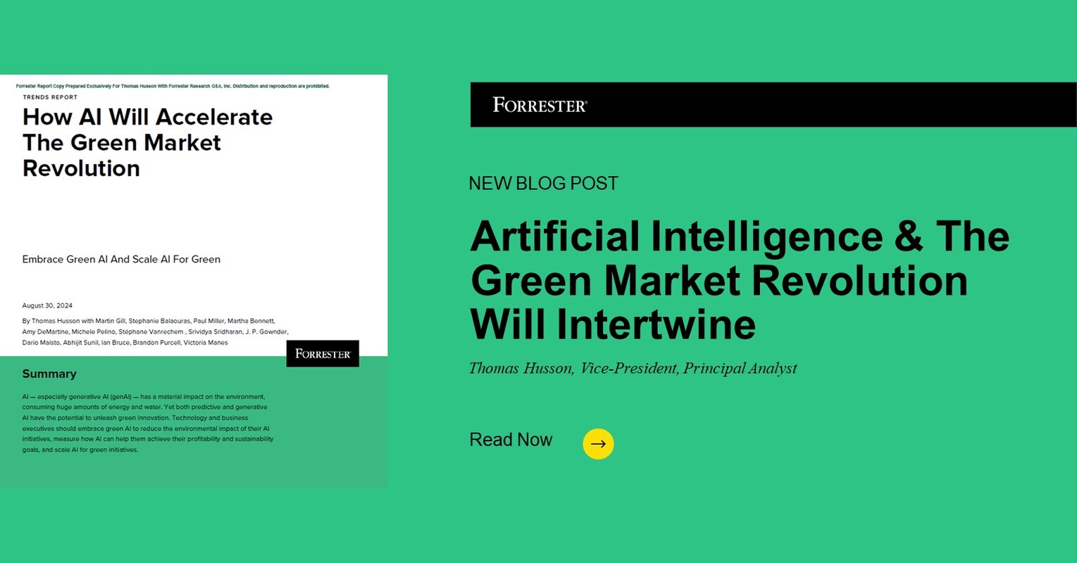 AI And The Green Market Revolution Will Intertwine
