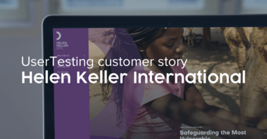 Helen Keller International + UserTesting
