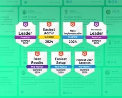 G2 Summer 2024 badges: LeadIQ earns top implementation awards for five years in a row