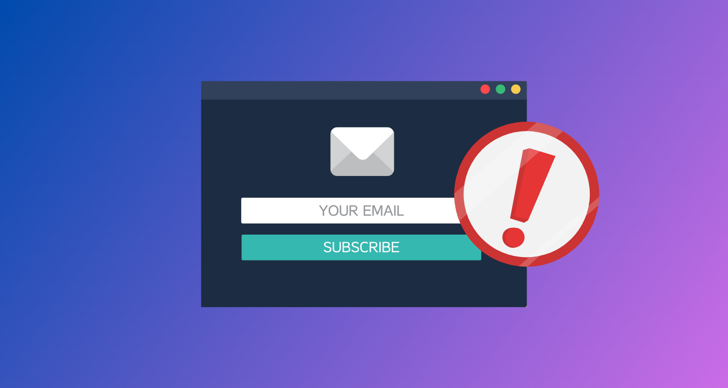 Stop Making This Major Mistake With Your Email Signup Form