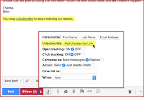 Add an Unsubscribe Link