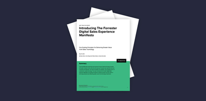 Forrester report: Deliver more value from your digital sales tech
