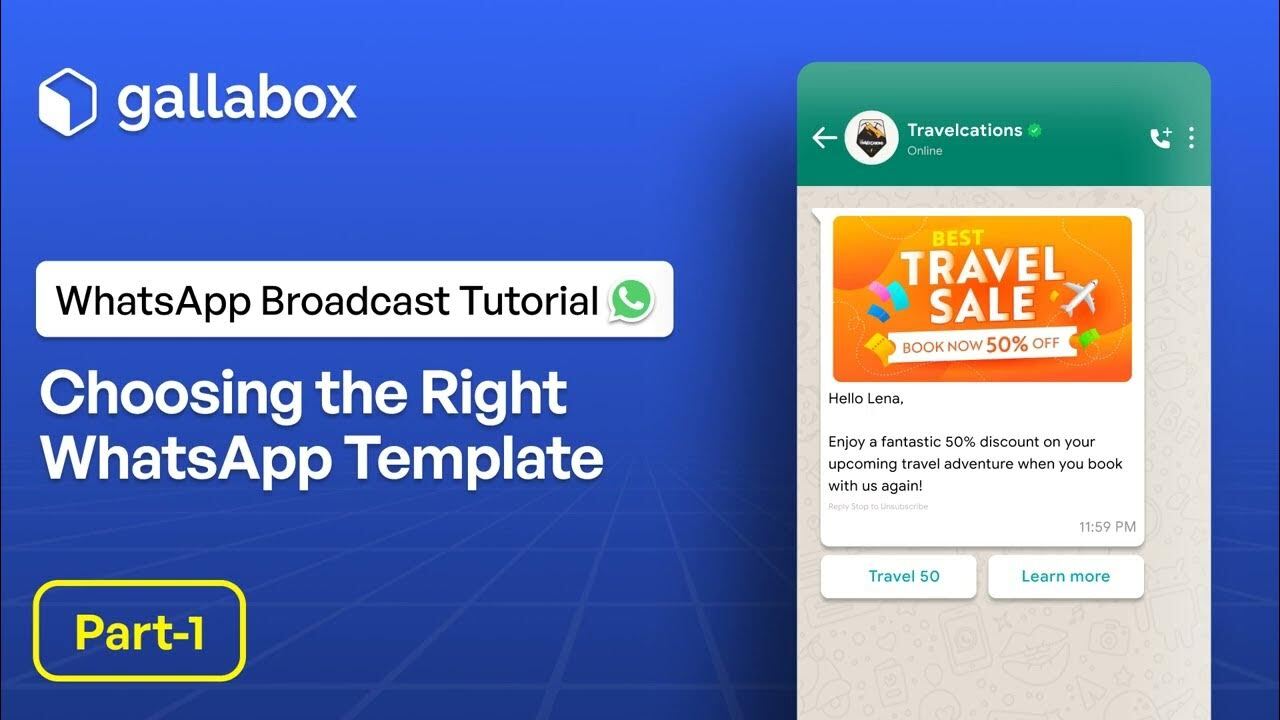 WhatsApp Broadcast Tutorial Part 1 - Choosing the Right WhatsApp Template | Gallabox