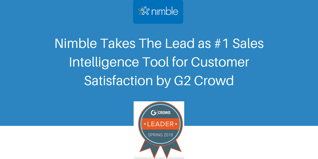 Nimble is #1 Sales Intelligence Tool For Customer Satisfaction