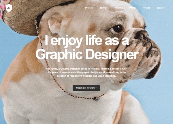 25 Examples of Big Typography in Web Design