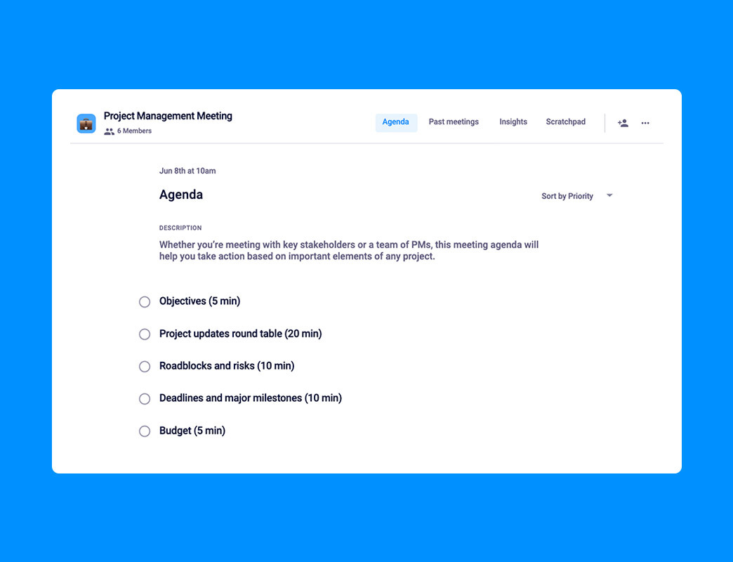 5 Things to Add to Your Project Management Meeting Agenda