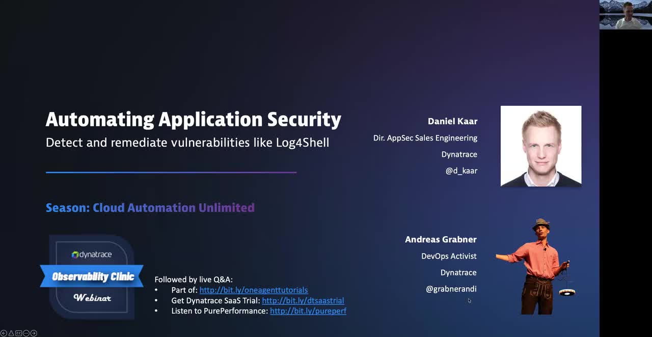 Automating Application Security to Detect & Remediate Vulnerabilities like Log4Shell with Dynatrace