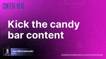 Kick the candy bar content