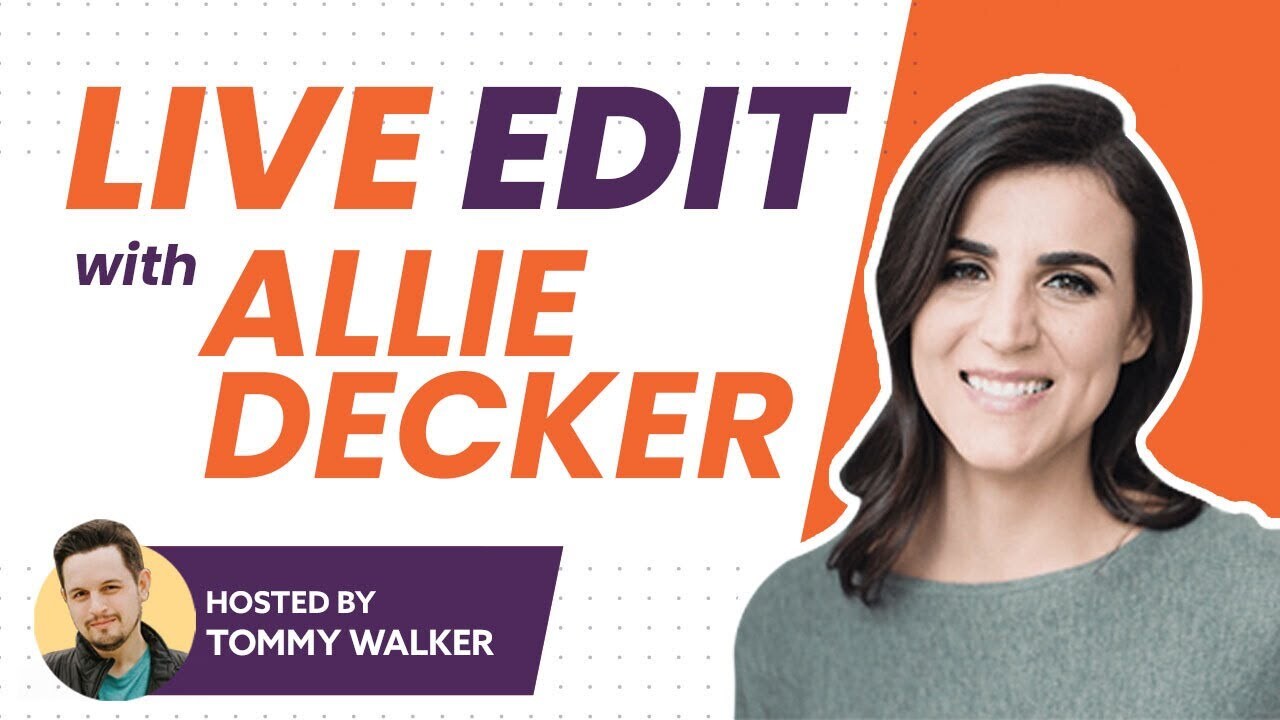 "If you're not present, you're not going to do a great job." The Cutting Room ft. Allie Decker