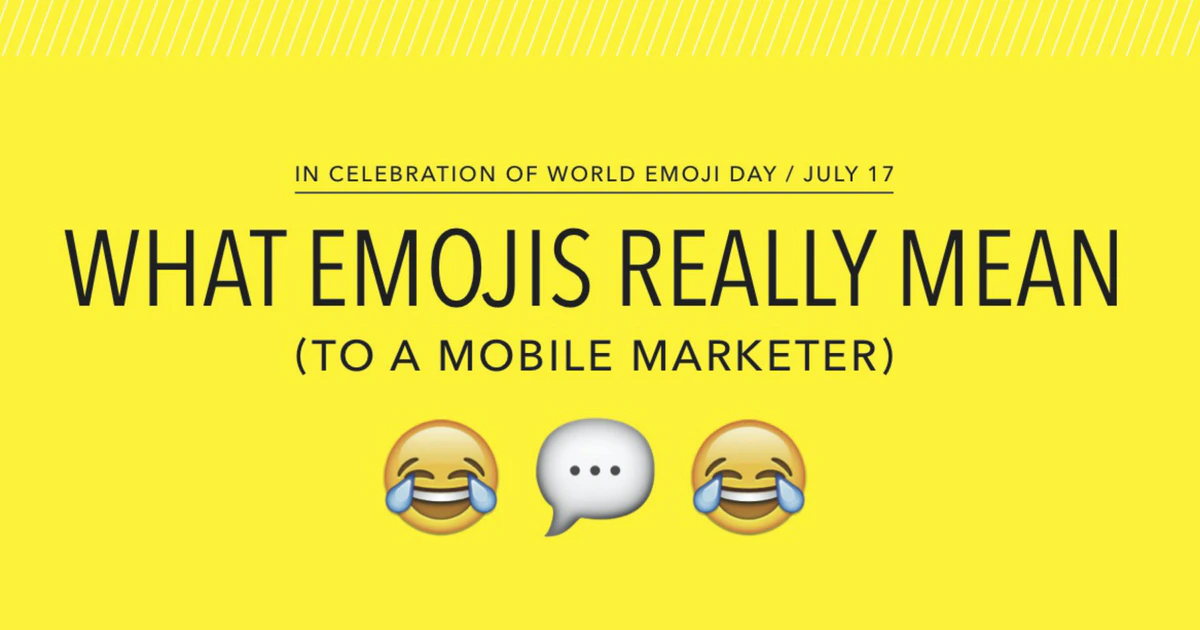 What Emojis REALLY Mean to a Mobile Marketer [Infographic]