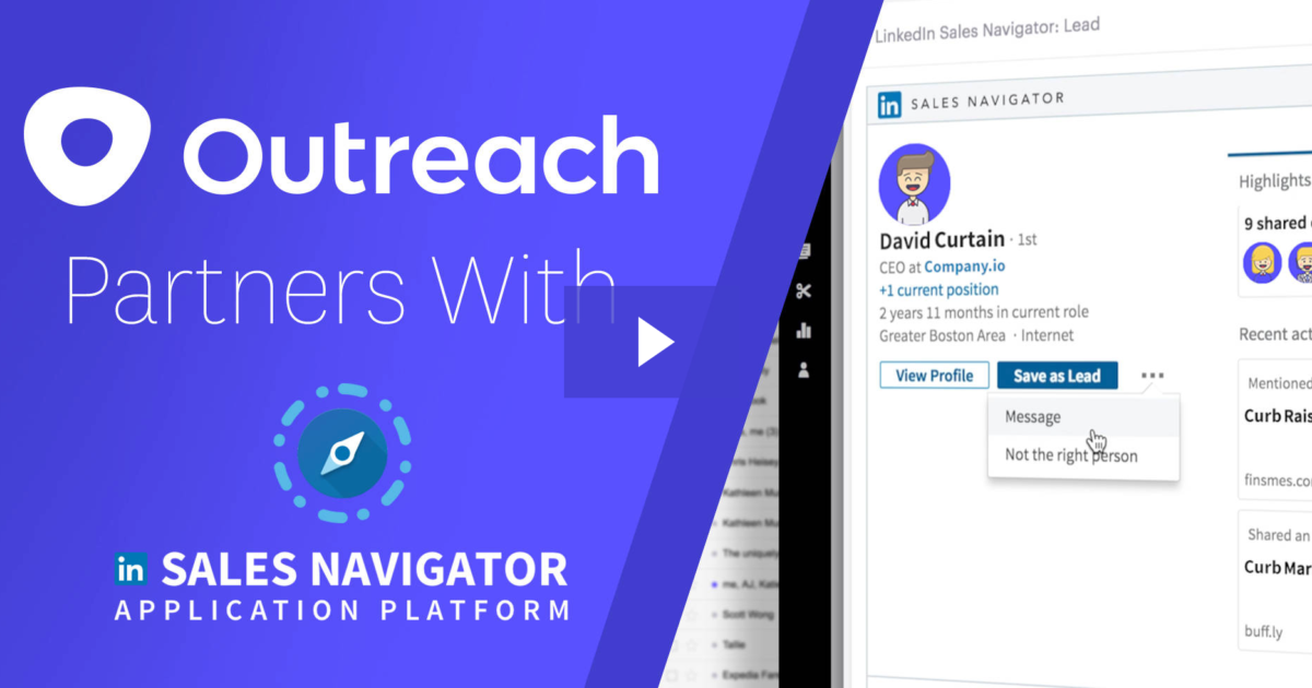 Outreach + LinkedIn Sales Navigator Integration
