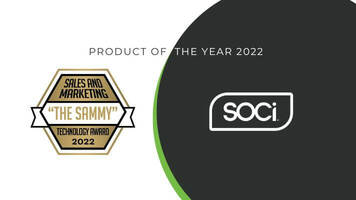 SOCi Awarded for Innovation Technology