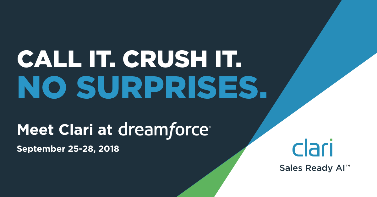 Clari at Dreamforce 2018