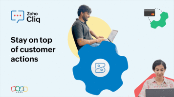 Stay updated on all your quotes, invoices, and payments with Zoho Cliq