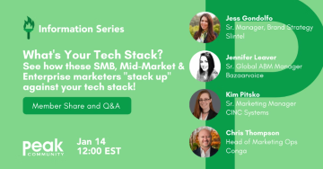 What's Your Tech Stack? See how these SMB, Mid-Market & Enterprise Marketers "stack up" against your tech stack!
