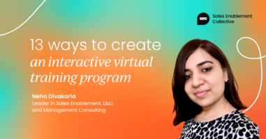 13 practical tips to deliver interactive virtual training your sellers will love