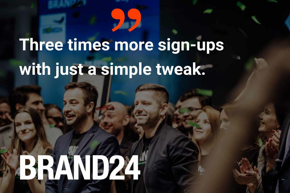 How Brand24 increased conversions by nearly 300% with a few small changes
