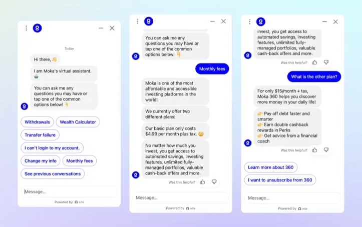 Ada empowers Moka to make strategic decisions about company growth
