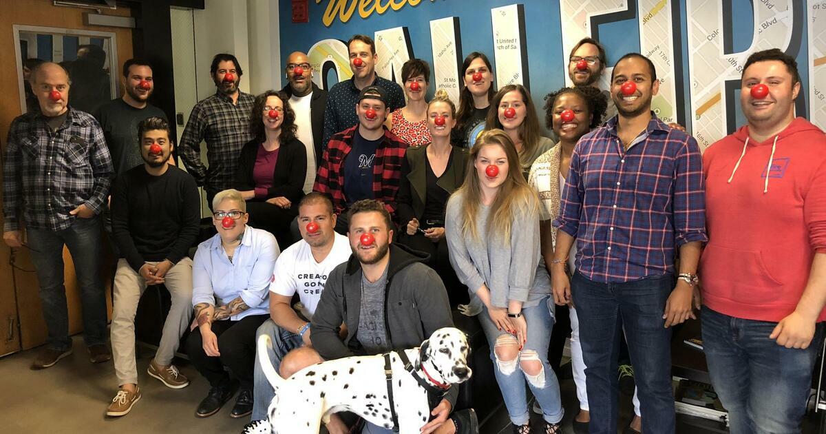 EZ Texting Team Celebrates Red Nose Day