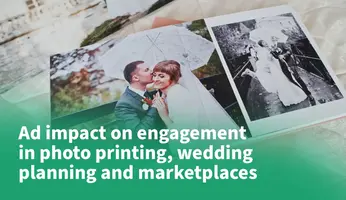 Ad Impact on Engagement in Photo Printing, Wedding Planning and Marketplaces