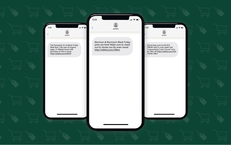 Best Performing 2022 Black Friday SMS to Learn From for 2023