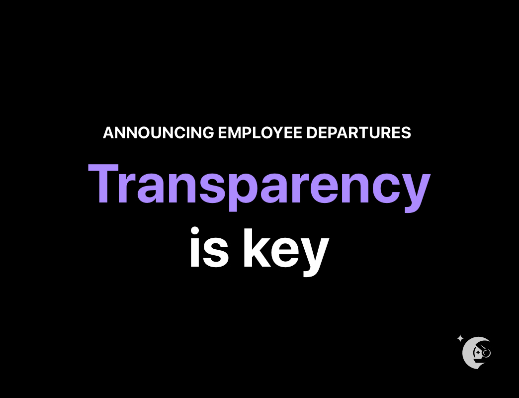 How to navigate employee departure announcements