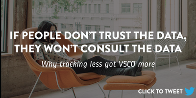 Why tracking less got VSCO more