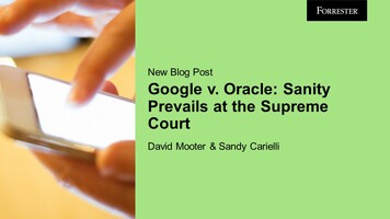 Google V. Oracle: Sanity Prevails At The Supreme Court