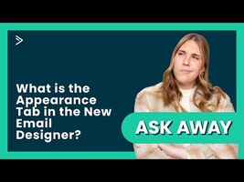 What is the Appearance Tab in the New Email Designer?