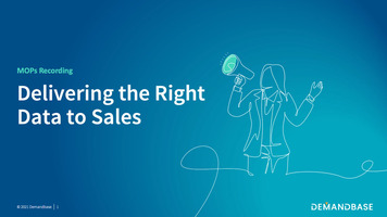 DB on DB: Delivering sales data