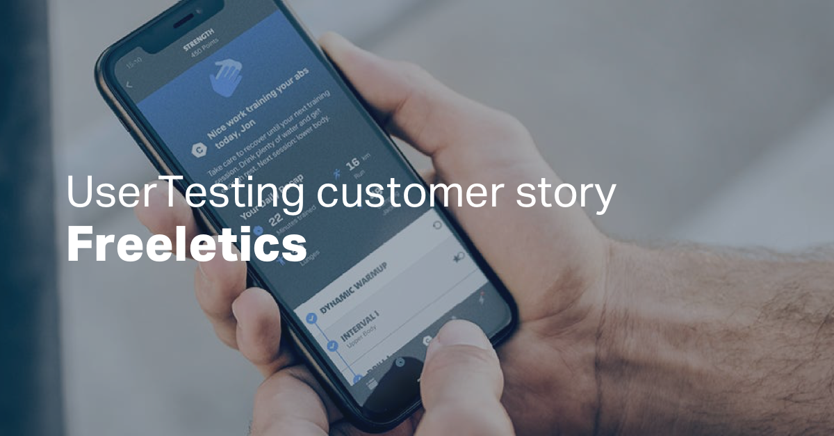 Freeletics + UserTesting