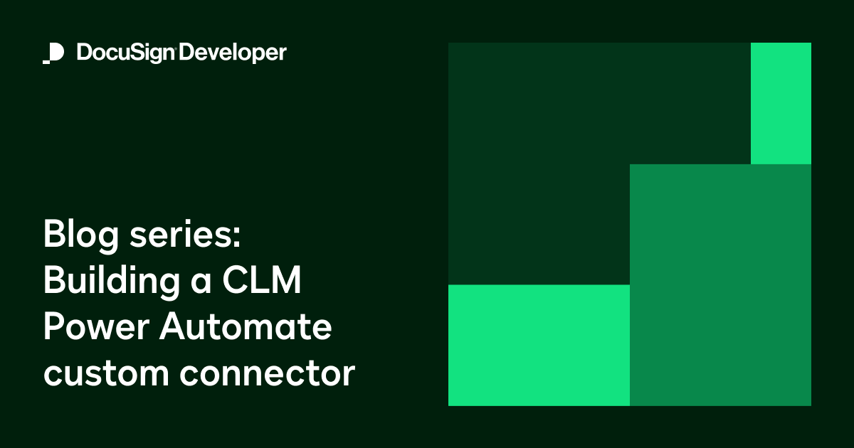 Blog series: Building a CLM–Power Automate custom connector