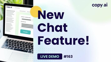 #163: Better than ChatGPT? Introducing Copy.ai's Revolutionary Chat Feature!