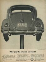 "Why are the wheels crooked" Volkswagen Ad - Swipe File