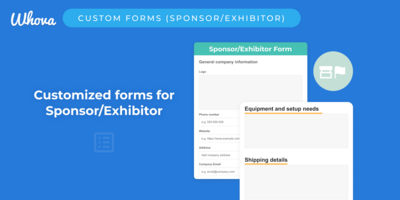 Whova Releases Enhanced Sponsor & Exhibitor Forms with Customized Fields