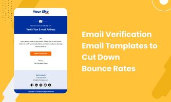 Email Verification Email Templates to Cut Down Bounce Rates