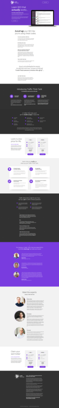 Traffic Think Tank Sales Page - Swipe File