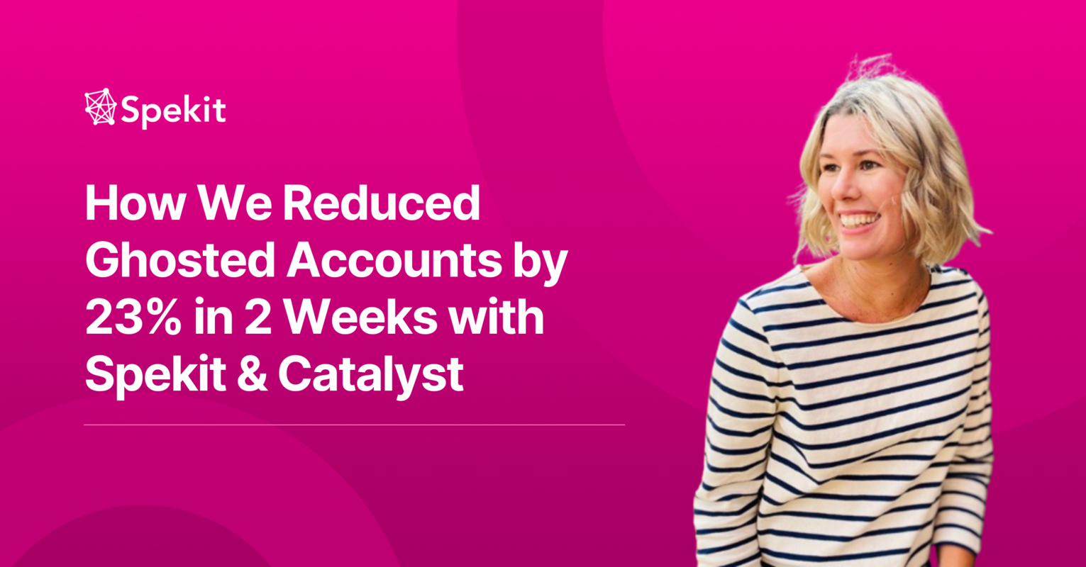 How We Reduced Ghosted Accounts by 23% in 2 Weeks with Spekit & Catalyst